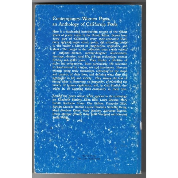 Contemporary Women Poets Anthology Mc Dowell California 1977 Merlin Press - Picture 2 of 4